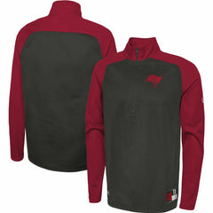 Tampa Bay Buccaneers New Era Combine Authentic O-Line Raglan Half-Zip Jacket - Black outlet