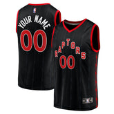 Toronto Raptors Fast Break Replica Custom Jersey Black - Statement Edition shop