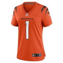 Ja'Marr Chase Cincinnati Bengals Women's Alternate Game Jersey - Orange on sale