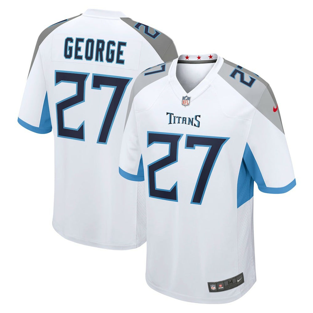 Eddie George Tennessee Titans Retired Player Game Jersey - White on sale