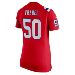Mike Vrabel New England Patriots Women's Retired Game Jersey - Red online