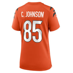 Chad Johnson Cincinnati Bengals Women's Retired Game Jersey - Orange on sale