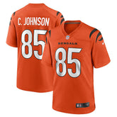 Chad Johnson Cincinnati Bengals Retired Player Alternate Game Jersey - Orange for sale