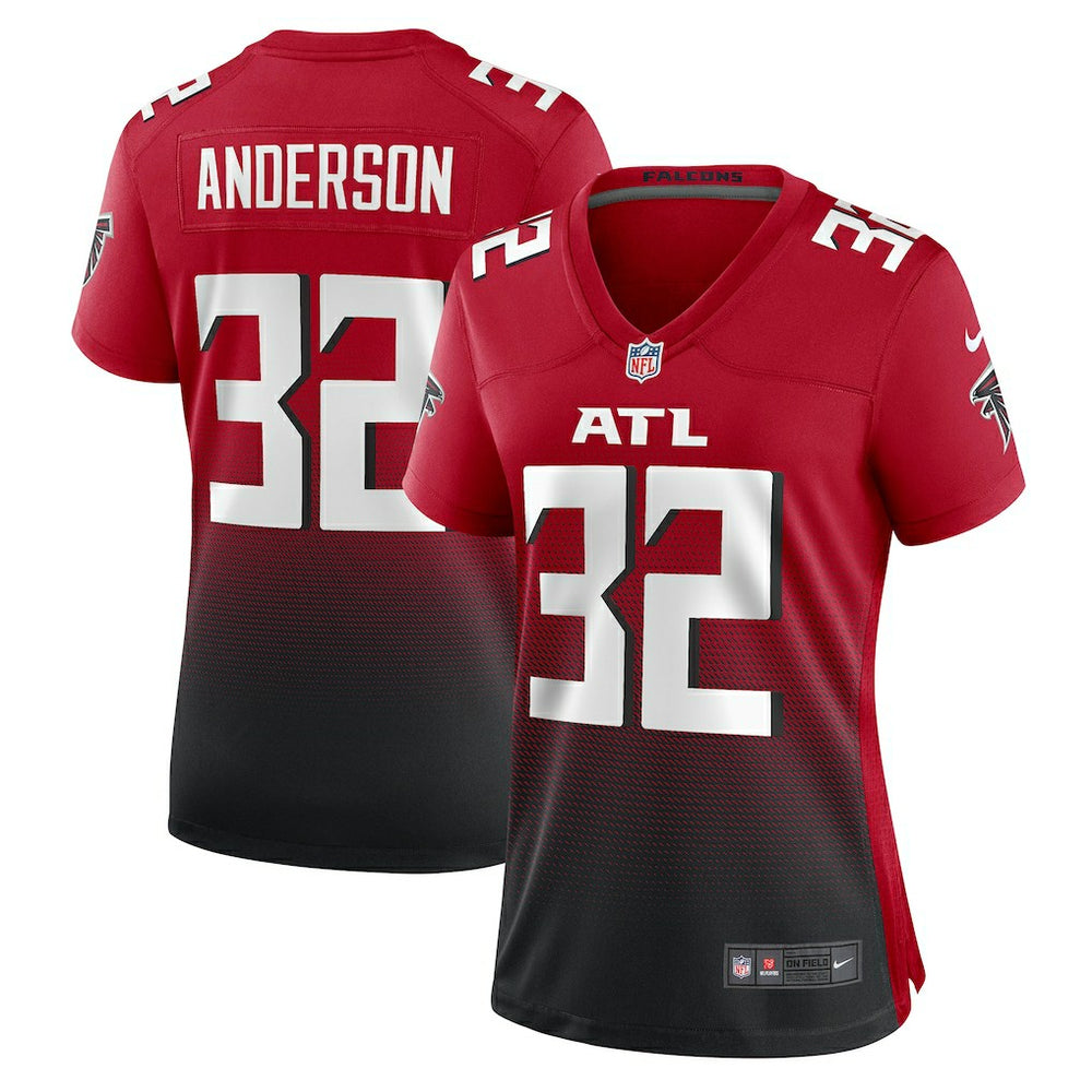 Jamal Anderson Atlanta Falcons Women's Retired Game Jersey - Red online