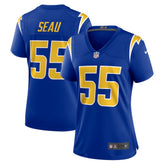 Junior Seau Los Angeles Chargers Women's Retired Game Jersey - Royal for sale