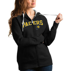 Indiana Pacers Antigua Women's Team Victory Full-Zip Hoodie - Black on sale
