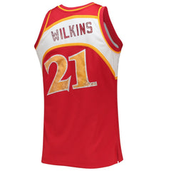 Dominique Wilkins Atlanta Hawks 1986/87 Hardwood Classics NBA 75th Anniversary Diamond Swingman Jersey - Red discount
