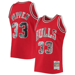 Scottie Pippen Chicago Bulls 1997/98 Hardwood Classics NBA 75th Anniversary Diamond Swingman Jersey sale - Red shop