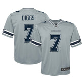 Trevon Diggs Dallas Cowboys Youth Inverted Game Jersey - Silver cheap