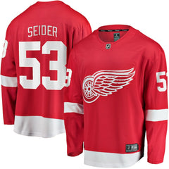 Moritz Seider Detroit Red Wings Fanatics Home Breakaway Player Jersey - Red Jerseys