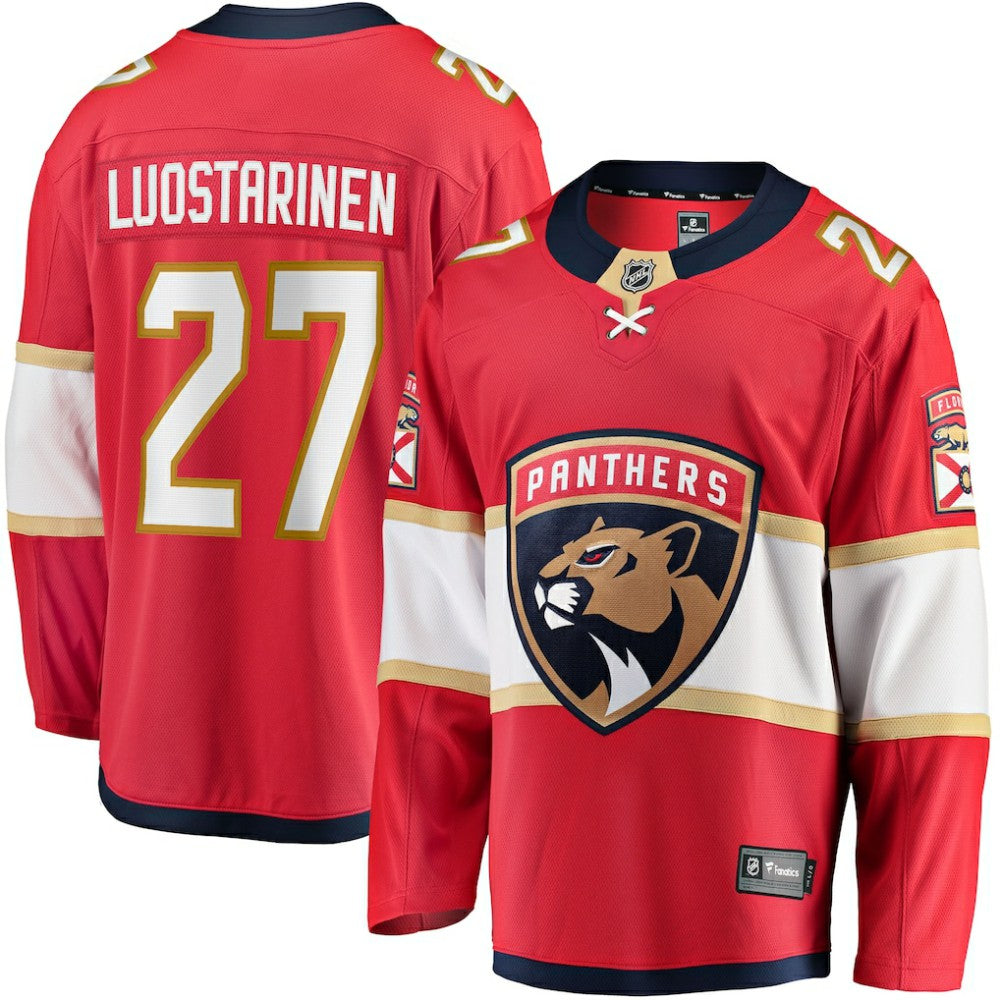 Eetu Luostarinen Florida Panthers Fanatics Home Breakaway Player Jersey - Red Jerseys