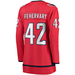 Martin Fehervary Washington Capitals Fanatics Women's Home Breakaway Player Jersey - Red Jerseys