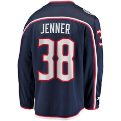 Boone Jenner Columbus Blue Jackets Home Captain Patch Breakaway Player Jersey - Navy Jerseys