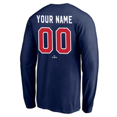 Cleveland Guardians Personalized Winning Streak Long Sleeve T-Shirt Navy
