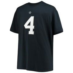Dak Prescott Dallas Cowboys Big & Tall Player Name & Number T-Shirt - Navy on sale