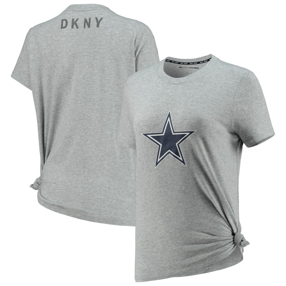 Dallas Cowboys DKNY Sport Women's Ava Tri-Blend T-Shirt - Heathered Gray on sale