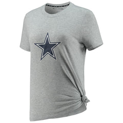 Dallas Cowboys DKNY Sport Women's Ava Tri-Blend T-Shirt - Heathered Gray on sale