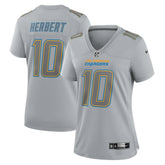 Justin Herbert Los Angeles Chargers Women's Atmosphere Fashion Game Jersey - Gray outlet
