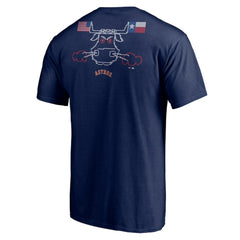 Houston Astros Hometown Collection Scoreboard Bull T-Shirt Navy