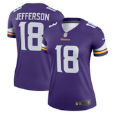 Justin Jefferson Minnesota Vikings Women's Legend Player Performance Top - Purple outlet