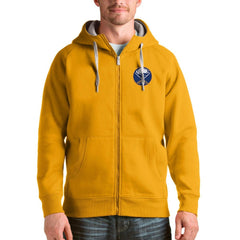 Buffalo Sabres Antigua Logo Victory Full-Zip Hoodie - Gold Hoodies
