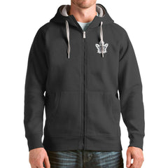 Toronto Maple Leafs Antigua Logo Victory Full-Zip Hoodie - Charcoal Hoodies