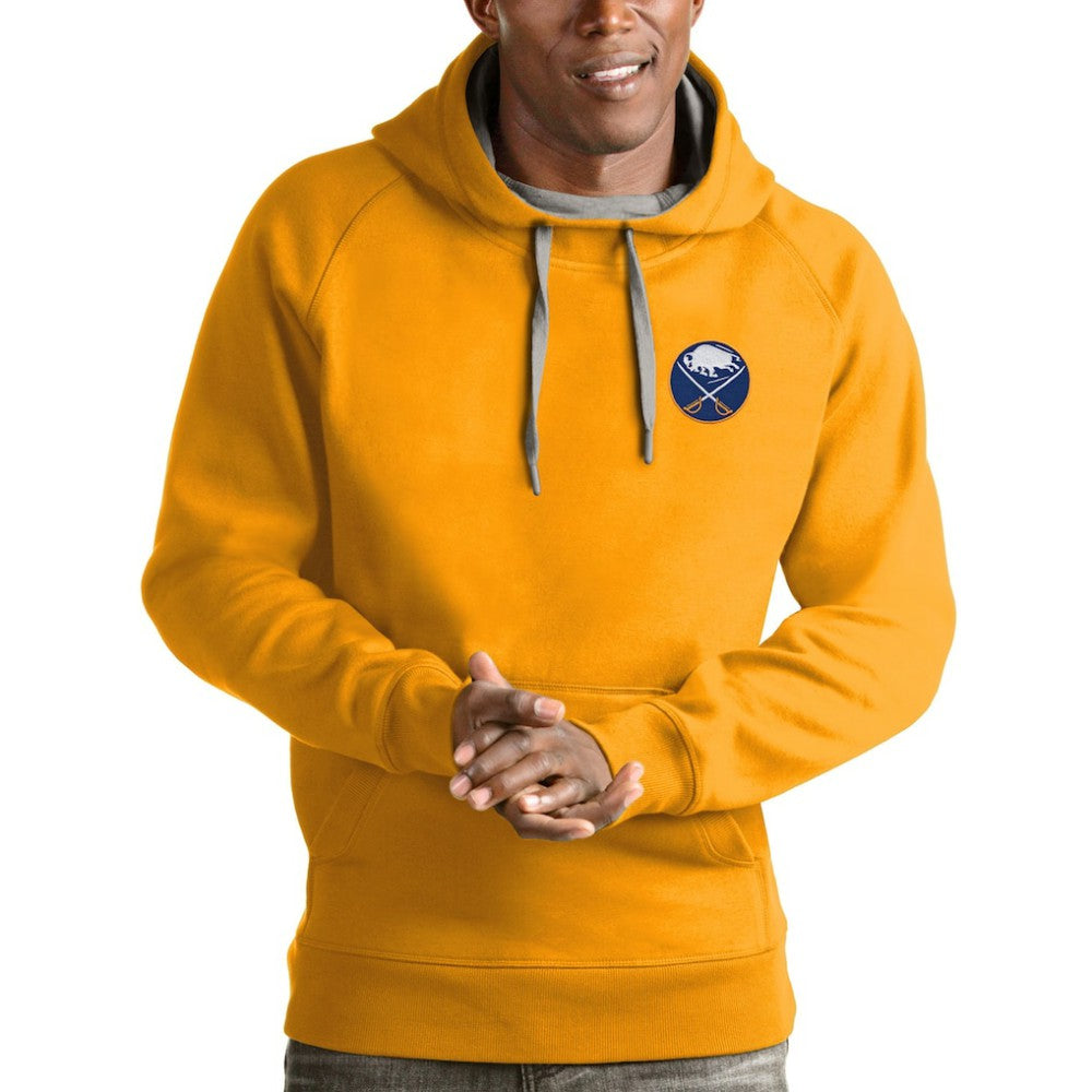 Buffalo Sabres Antigua Victory Pullover Hoodie - Gold Hoodies