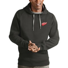 Detroit Red Wings Antigua Victory Pullover Hoodie - Charcoal Hoodies