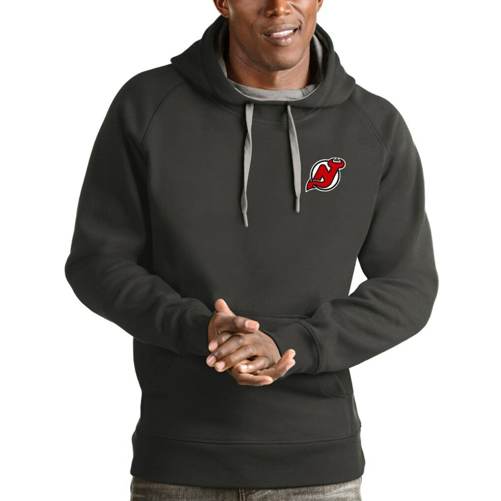 New Jersey Devils Antigua Victory Pullover Hoodie - Charcoal Jerseys