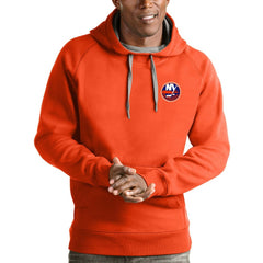 New York Islanders Antigua Victory Pullover Hoodie - Orange Hoodies