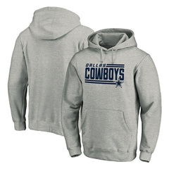 Dallas Cowboys Onside Stripe Pullover Hoodie - Heathered Gray sale