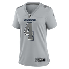 Dak Prescott Dallas Cowboys Women's Atmosphere Fashion Game Jersey - Gray outlet