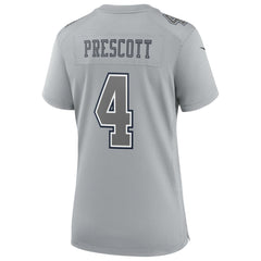 Dak Prescott Dallas Cowboys Women's Atmosphere Fashion Game Jersey - Gray outlet