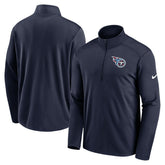Tennessee Titans Logo Pacer Performance Half-Zip Jacket - Navy online