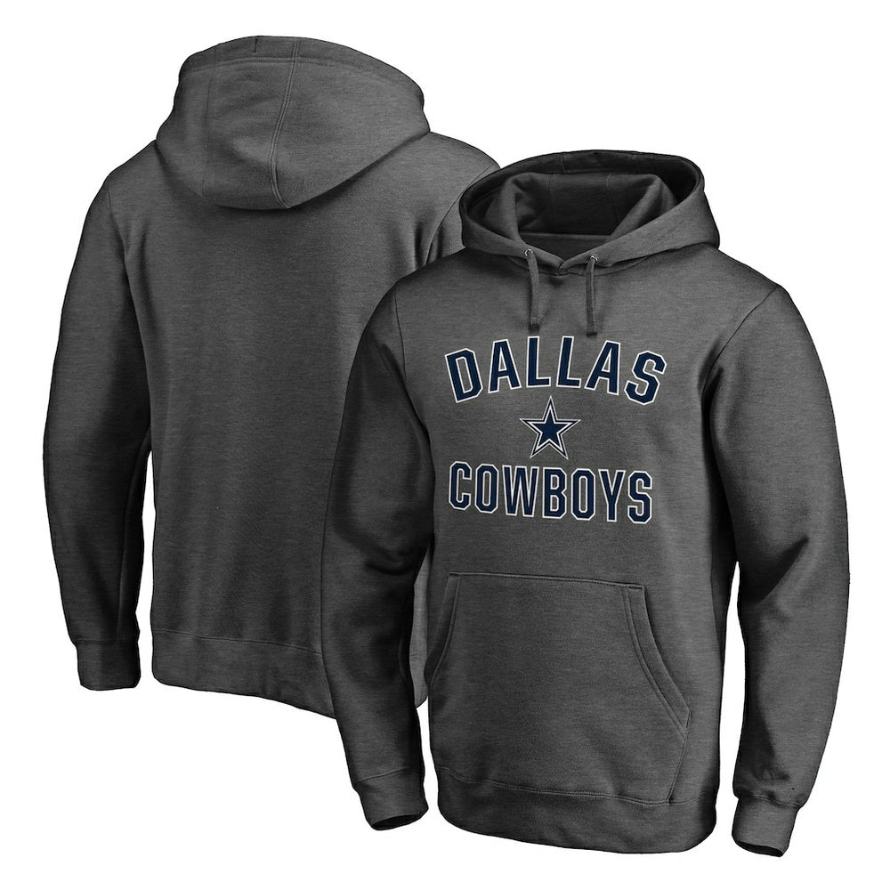 Dallas Cowboys Victory Arch Team Fitted Pullover Hoodie - Charcoal for sale