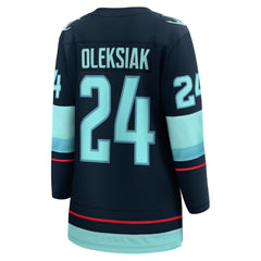 Jamie Oleksiak Seattle Kraken Fanatics Women's Home Breakaway Player Jersey - Deep Sea Blue Jerseys