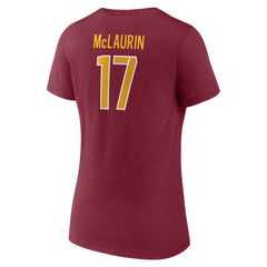 Terry McLaurin Washington Commanders Women's Player Icon Name & Number V-Neck T-Shirt - Burgundy on sale