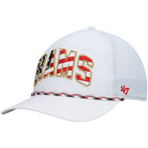 Los Angeles Rams '47 Hitch Stars and Stripes Trucker Adjustable Hat - White online