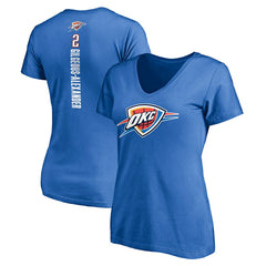 Shai Gilgeous-Alexander Oklahoma City Thunder Women's Playmaker Name & Number V-Neck T-Shirt - Blue outlet