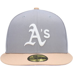 Athletics 1987 MLB All-Star Game Purple Undervisor 59FIFTY Fitted Hat Gray/Peach