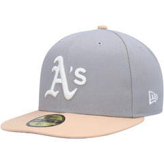 Athletics 1987 MLB All-Star Game Purple Undervisor 59FIFTY Fitted Hat Gray/Peach