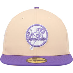 New York Yankees Subway Series Side Patch 59FIFTY Fitted Hat Peach/Purple