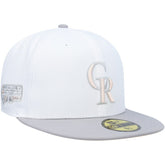 Colorado Rockies 2007 World Series Side Patch Undervisor 59FIFTY Fitted Hat White/Gray