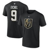 Jack Eichel Vegas Golden Knights Fanatics Authentic Stack Name & Number T-Shirt - Black T-shirts