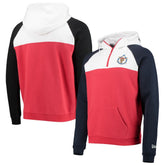 Washington Nationals Cooperstown Collection Quarter-Zip Hoodie Jacket Red/White