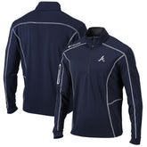 Atlanta Braves Shotgun Omni-Wick Quarter-Zip Pullover Jacket Navy