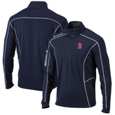Boston Red Sox Shotgun Omni-Wick Quarter-Zip Pullover Jacket Navy