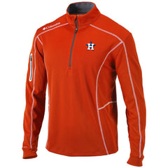 Houston Astros Shotgun Omni-Wick Quarter-Zip Pullover Jacket Orange