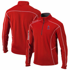 Los Angeles Angels Shotgun Omni-Wick Quarter-Zip Pullover Jacket Red