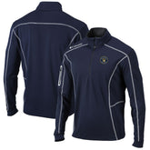 Milwaukee Brewers Shotgun Omni-Wick Quarter-Zip Pullover Jacket Navy
